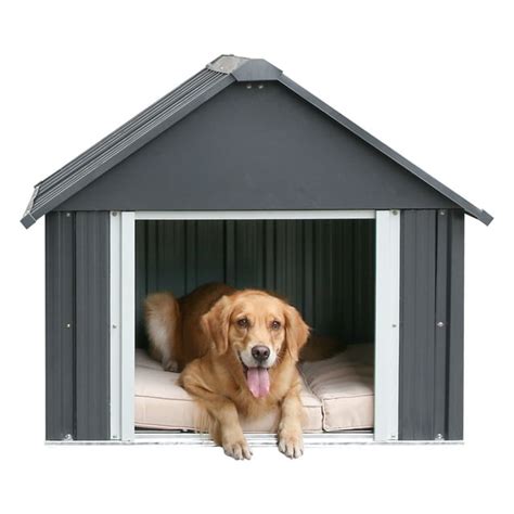 metal dog house cost|waterproof metal dog house.